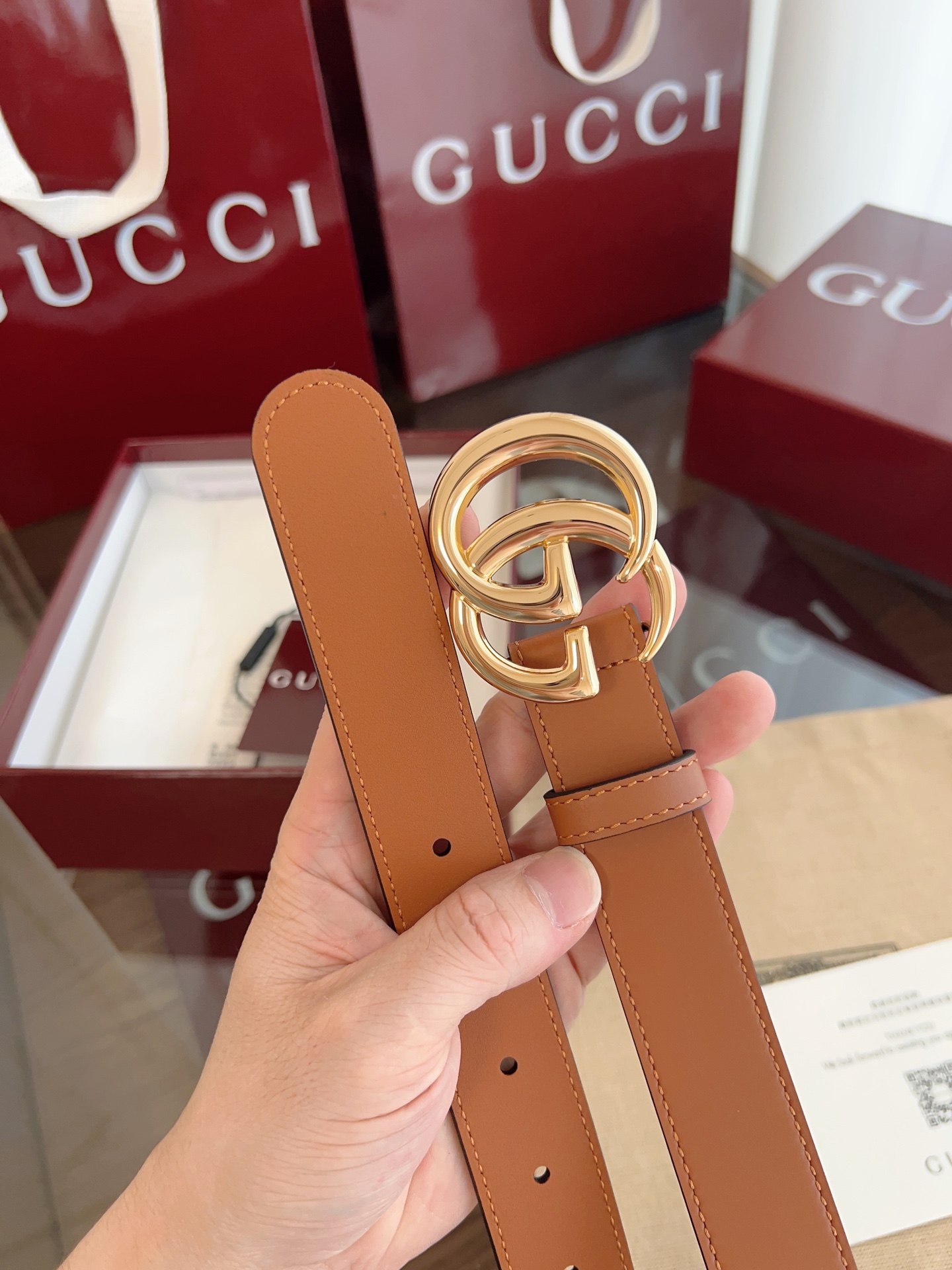 Gucci GG Marmont thin belt  3cm