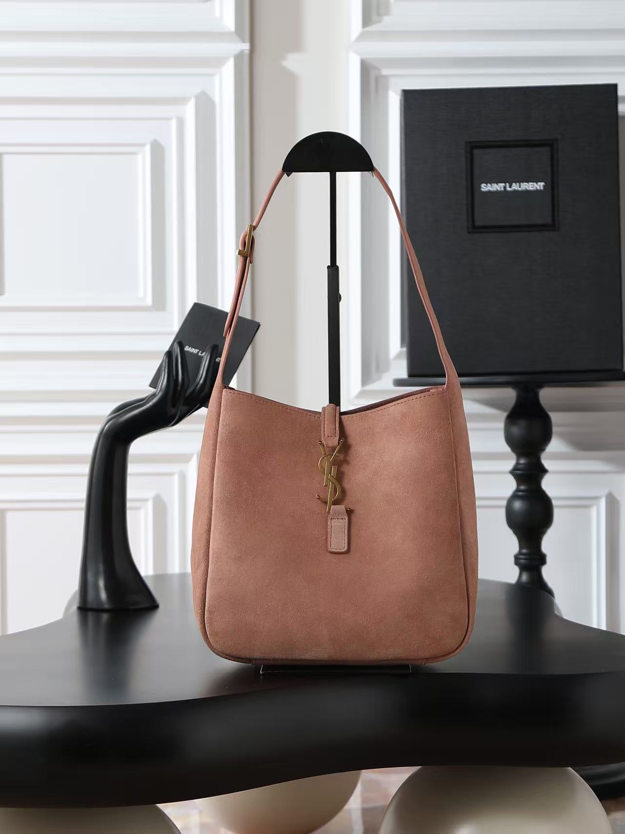 Saint Laurent YSL LE 5 À 7 supple small in suede (Mirror Quality)