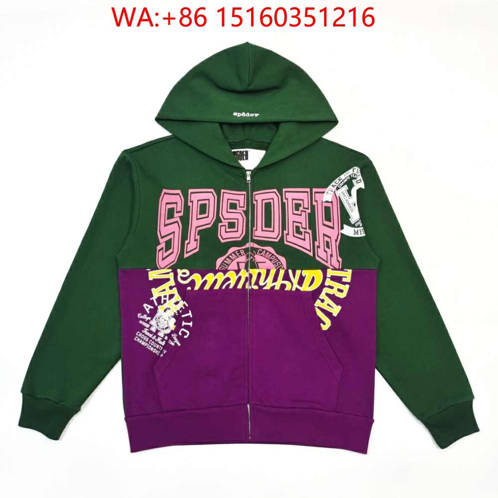 1:1 SP5DER WORLDWIDE Hoodie Collection for men, Streetwear jacket