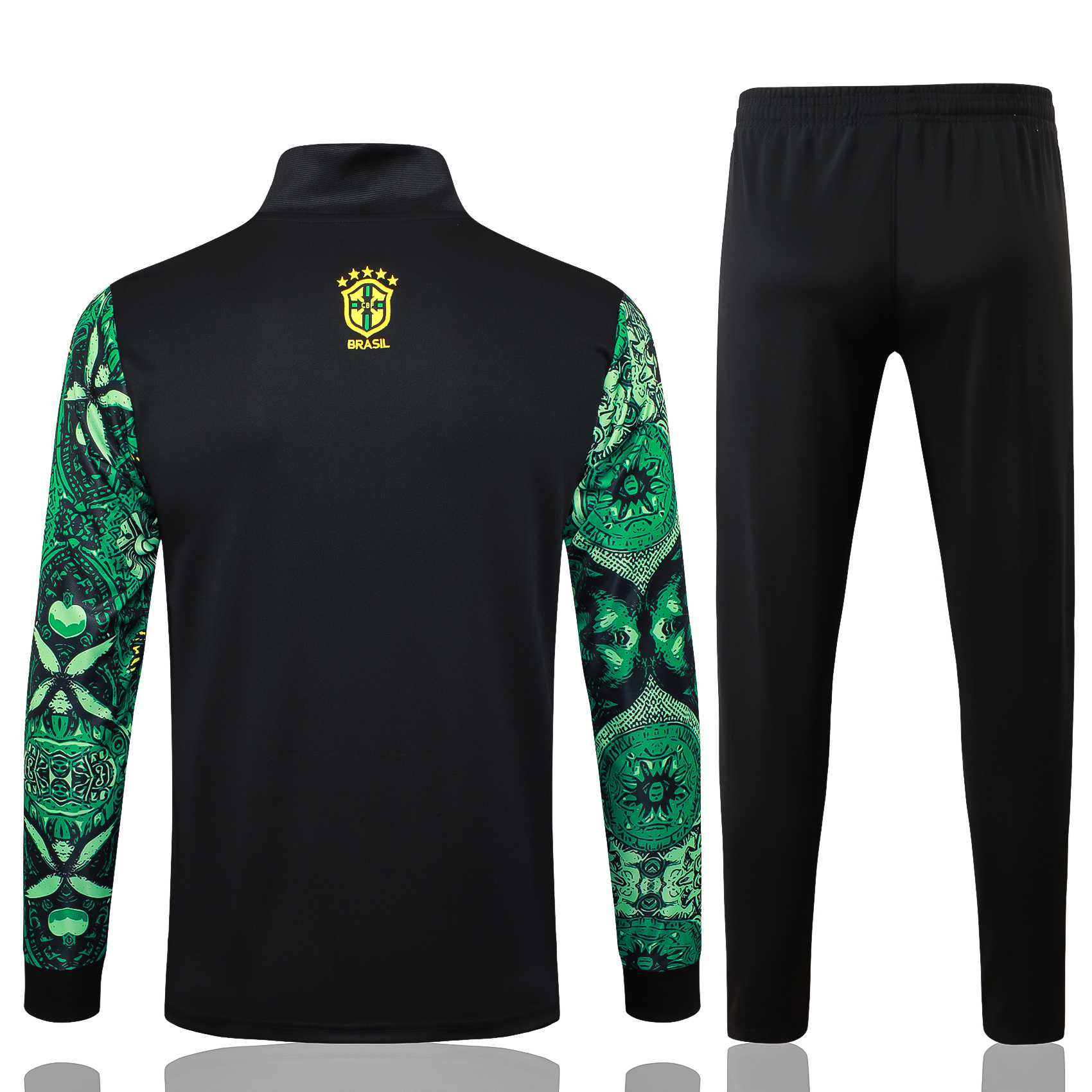 Adult / Kids Brasil 24/25 Full zipper training suit Green