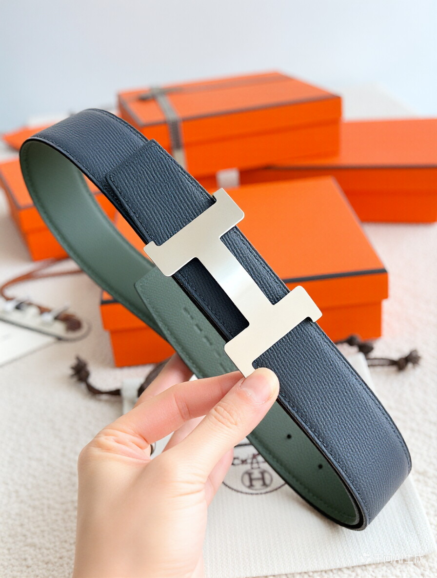 Hermes Constance H Reversible Leather Belt 3.8cm
