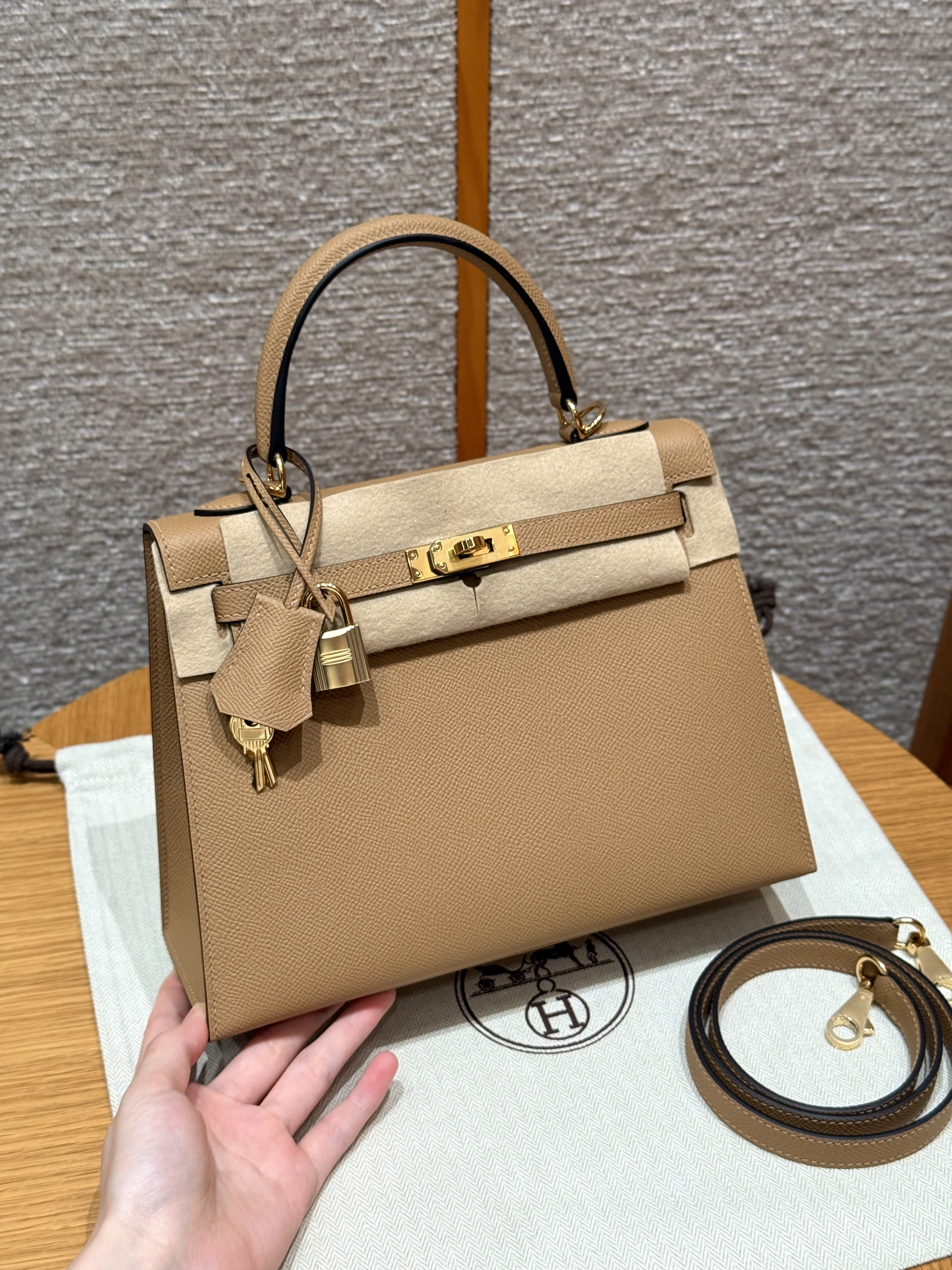 Hermes Chai Epsom Kelly 25