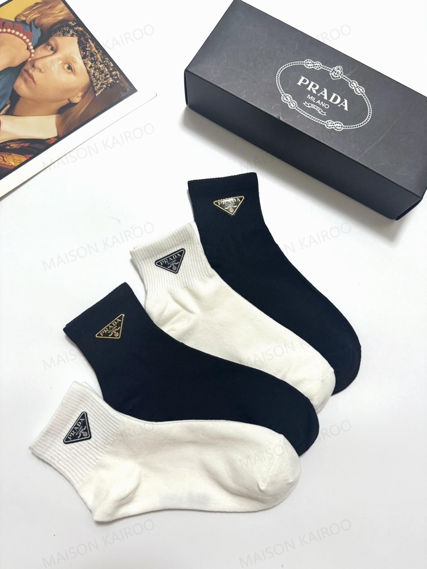 Prada Socks 4-Pack - KAIROO