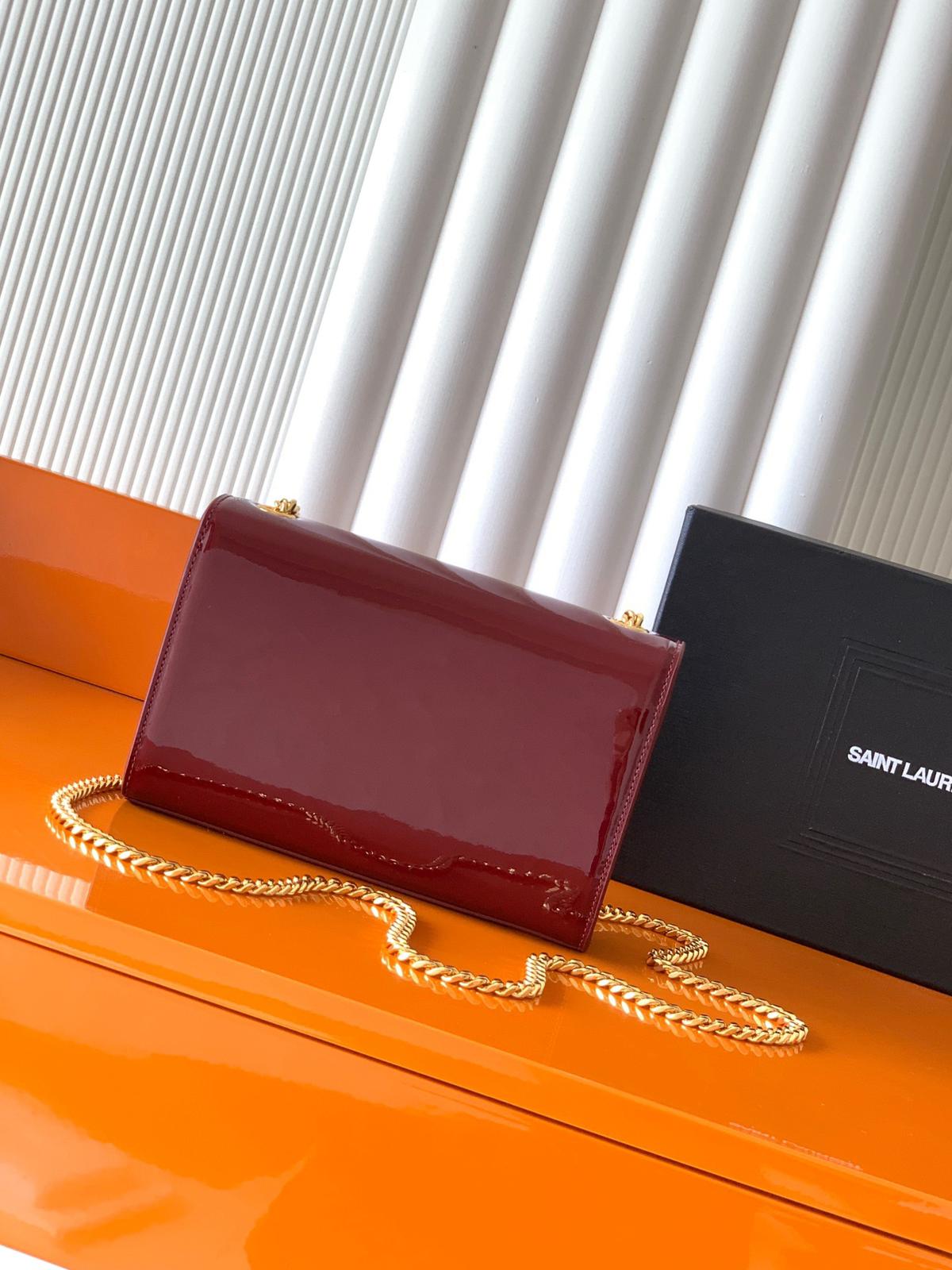 YSL Saint Laurent red crossbody bag