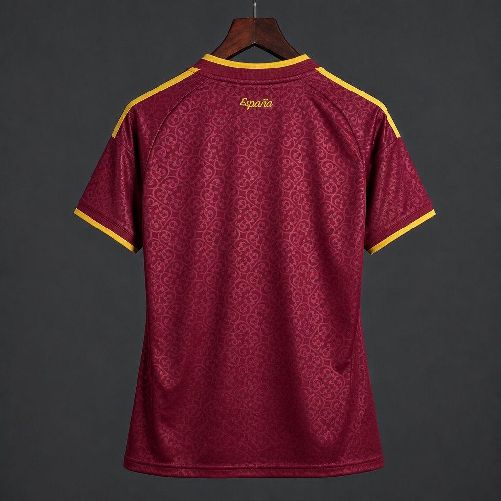 （Two stars）2026 Spain Third Wine Womens Jersey S-4XL