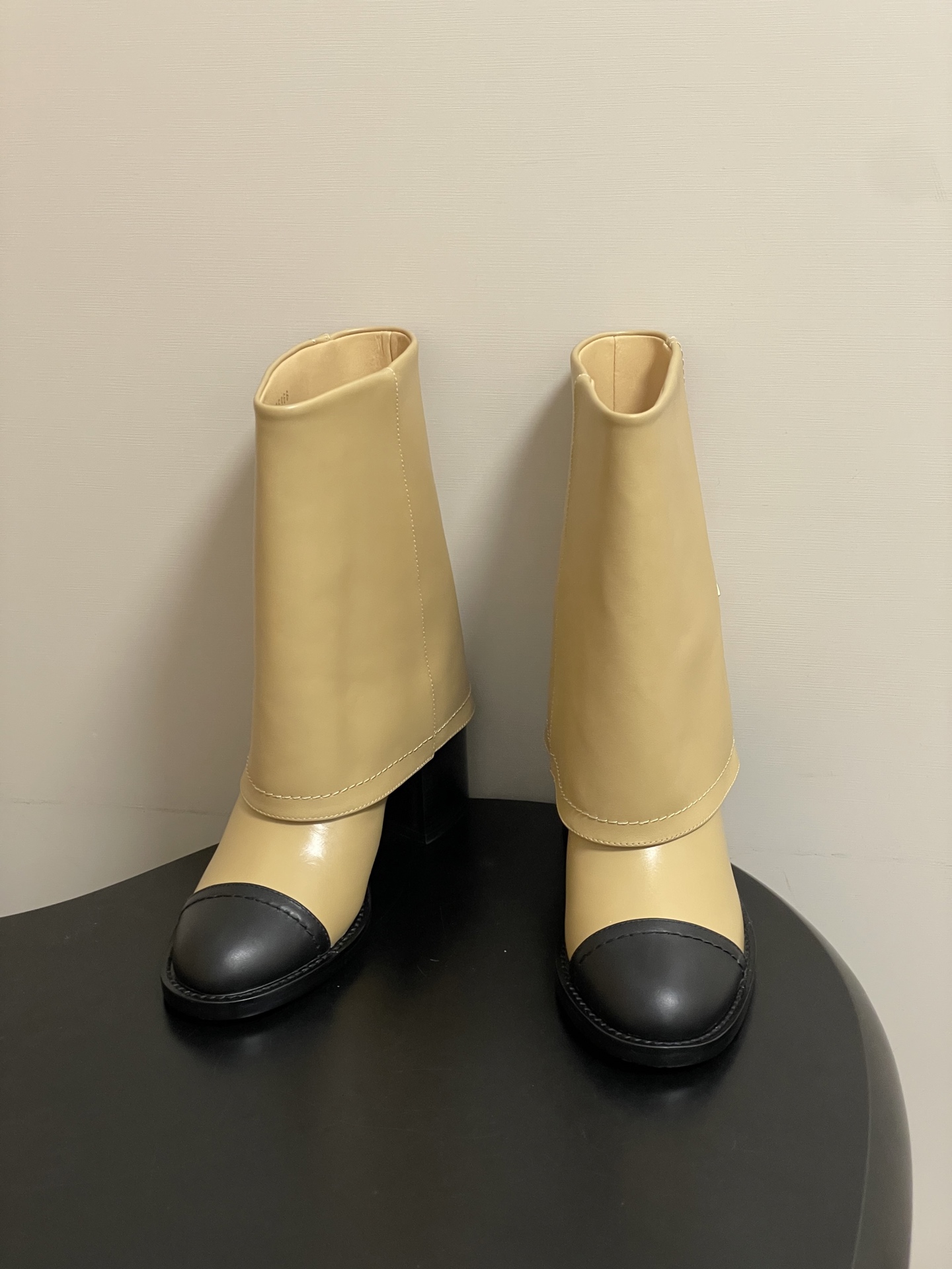 Chanel Soft Lambskin Boots Heel 7cm