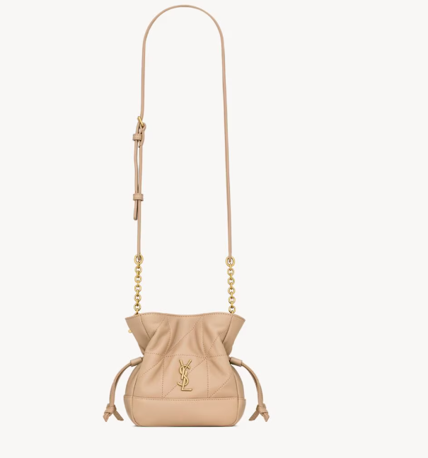 Saint Laurent Beige Lambskin Mini Jamie Bag 859174