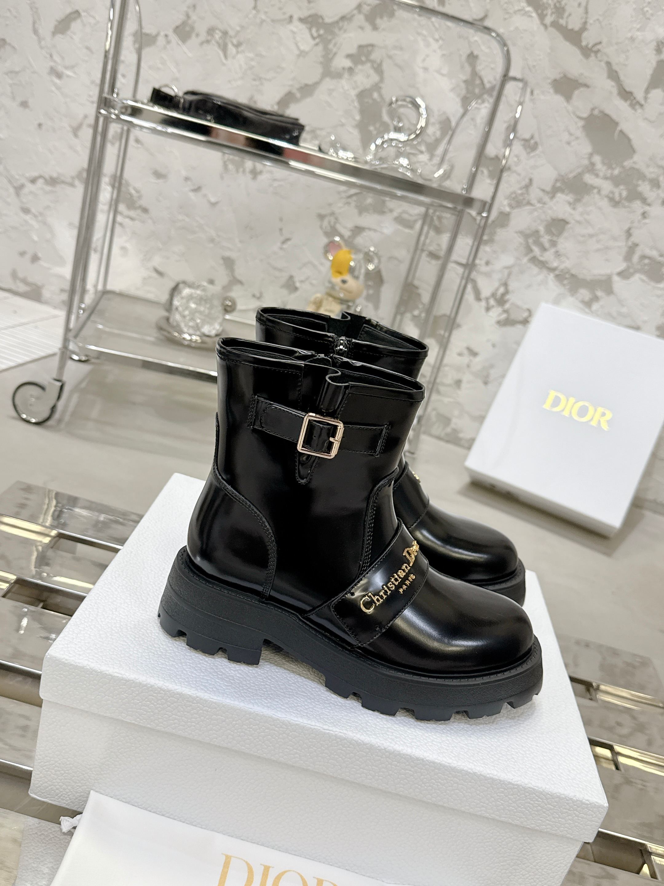 Dior D-Quest-Major Women's Anklet  Boots