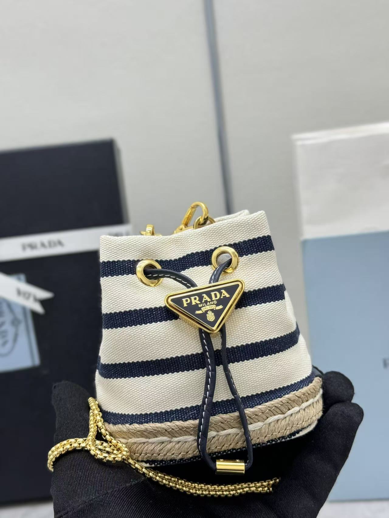 Prada mini bucket bag crossbody bag