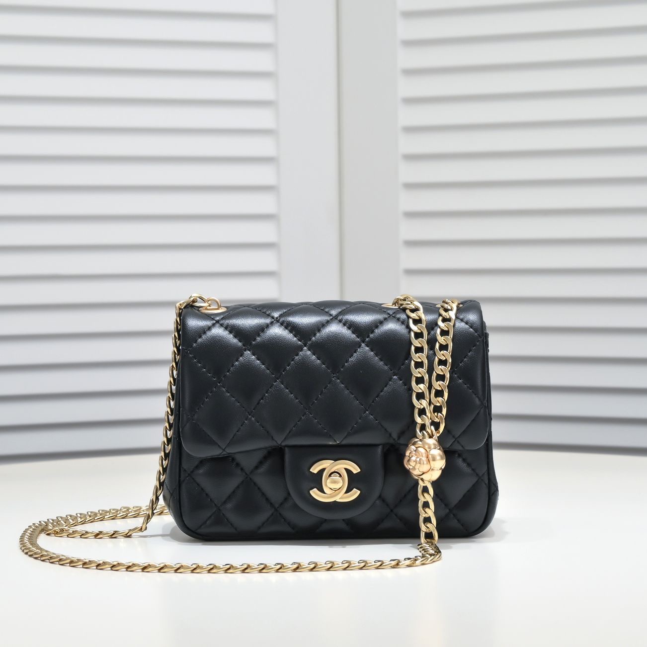 Chanel Lambskin Shoulder Crossbody Bag