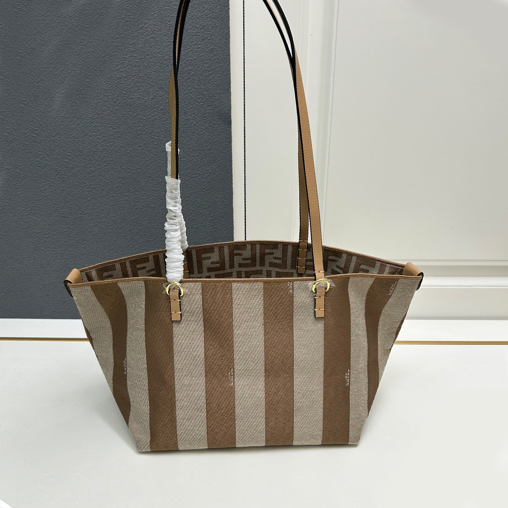 Fendi Reversible shopper in Pequin striped  Bag