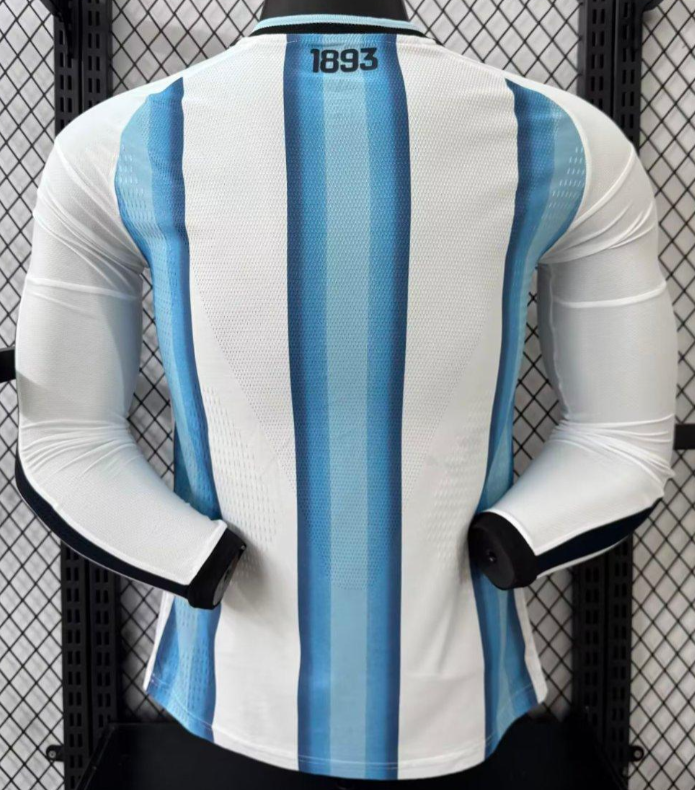 Player Version 2026 Argentina Home Long Sleeve Jersey