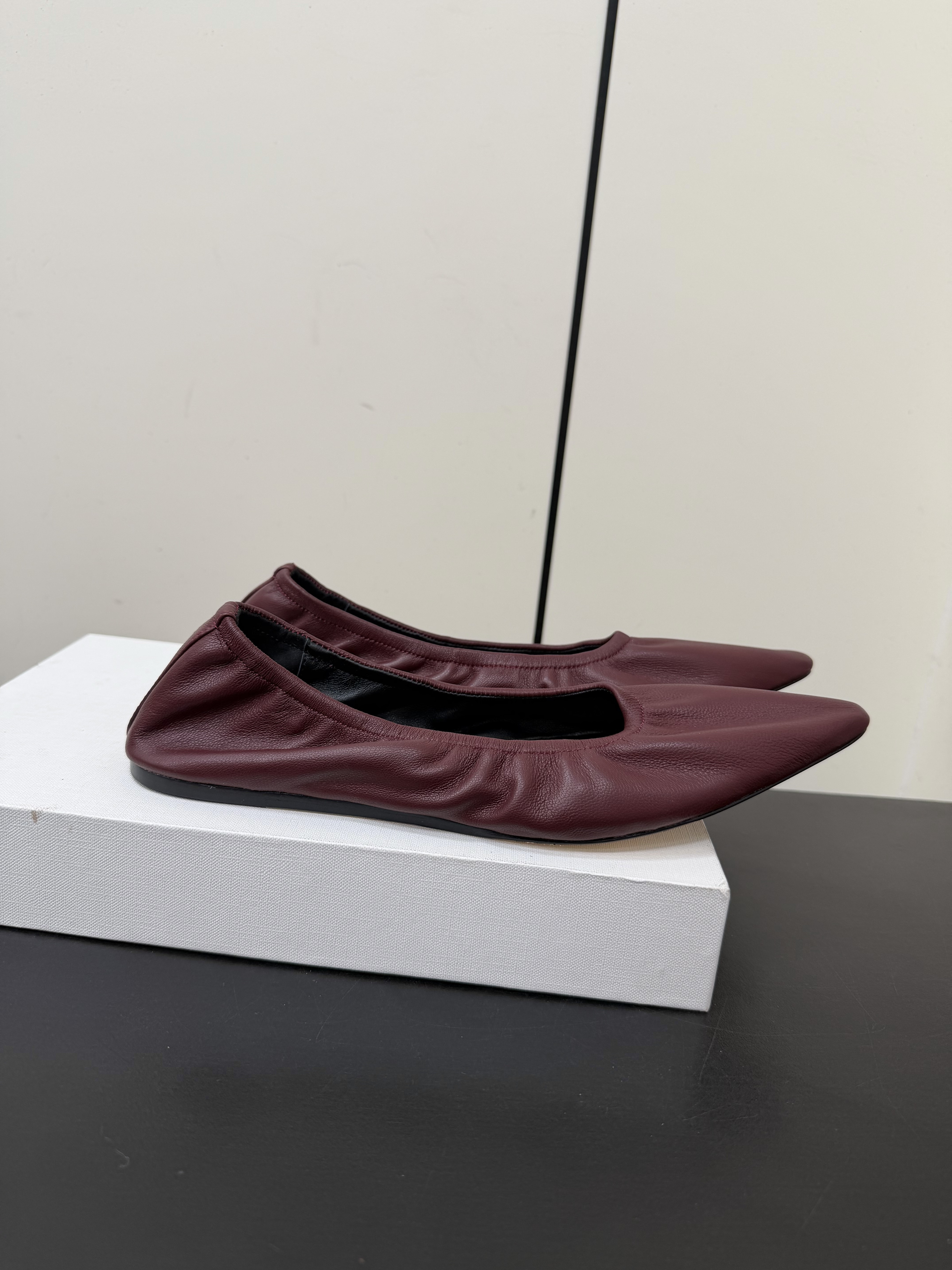 The Row Soft Lambskin Ballet Flats