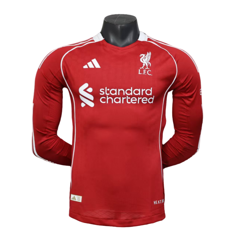 Liverpool Long Sleeve Home  Jersey Player version 25/26
