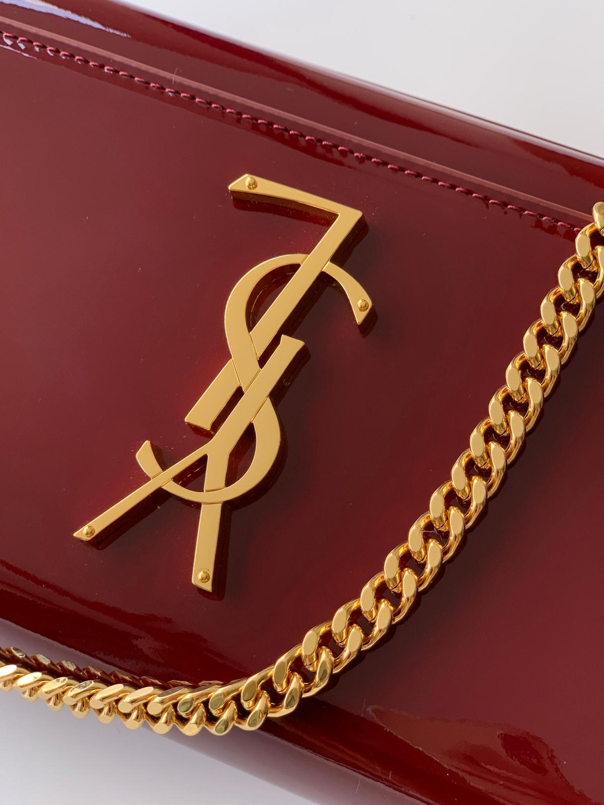 YSL Saint Laurent red crossbody bag