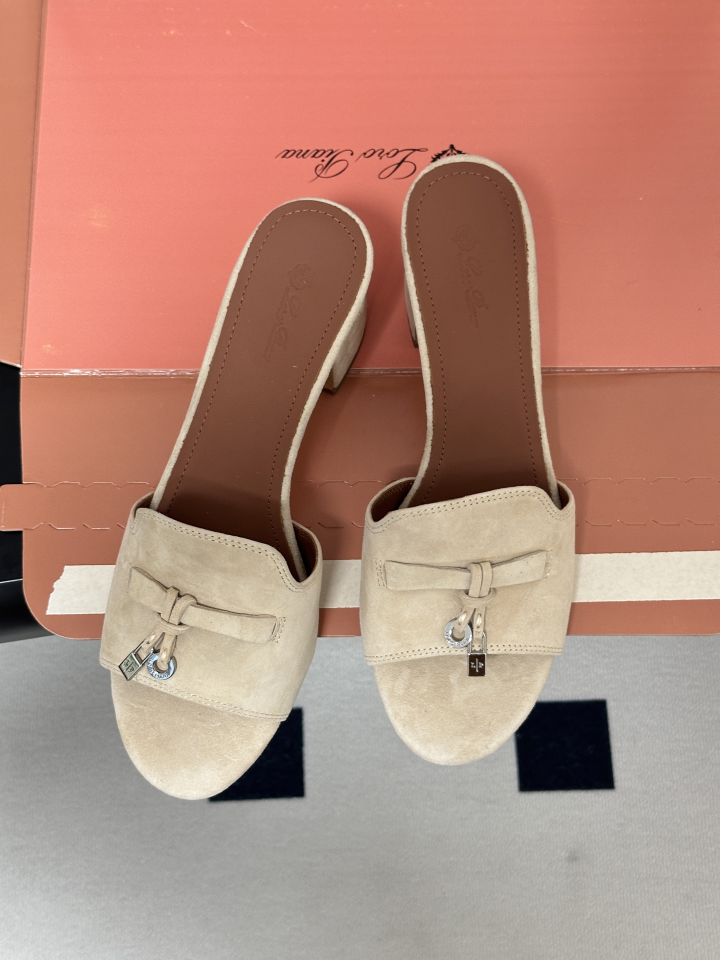 Loro Piana Women's Suede Heeled Slides