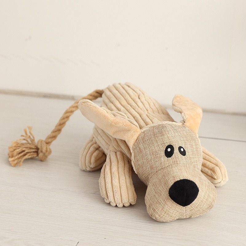 Bite Resistant Rope Dog Toy Cute Dog Donkey Shape Teeth Cleaning Teeth Grinding