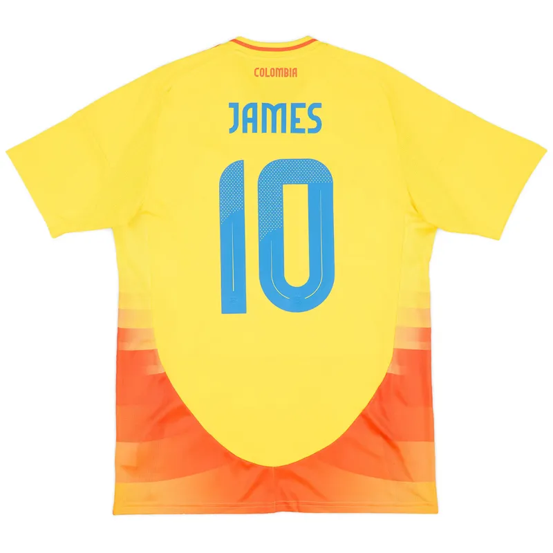Colombia Nation Home L.Díaz #7 James #10 Football Jersey Copa America 2024