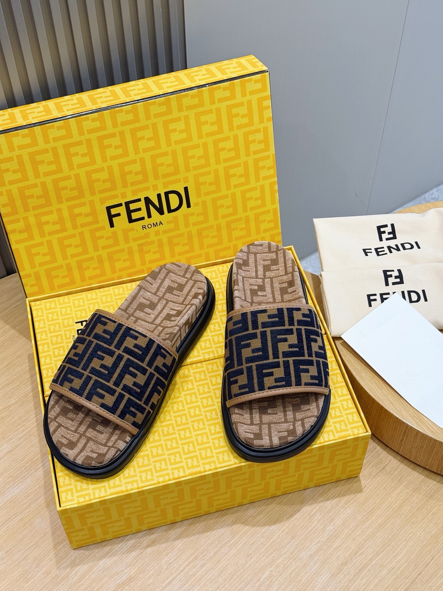 Fendi Men's FF Slipper Mule