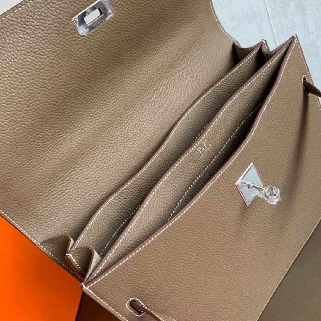 Hermes Kelly briefcase men's bag