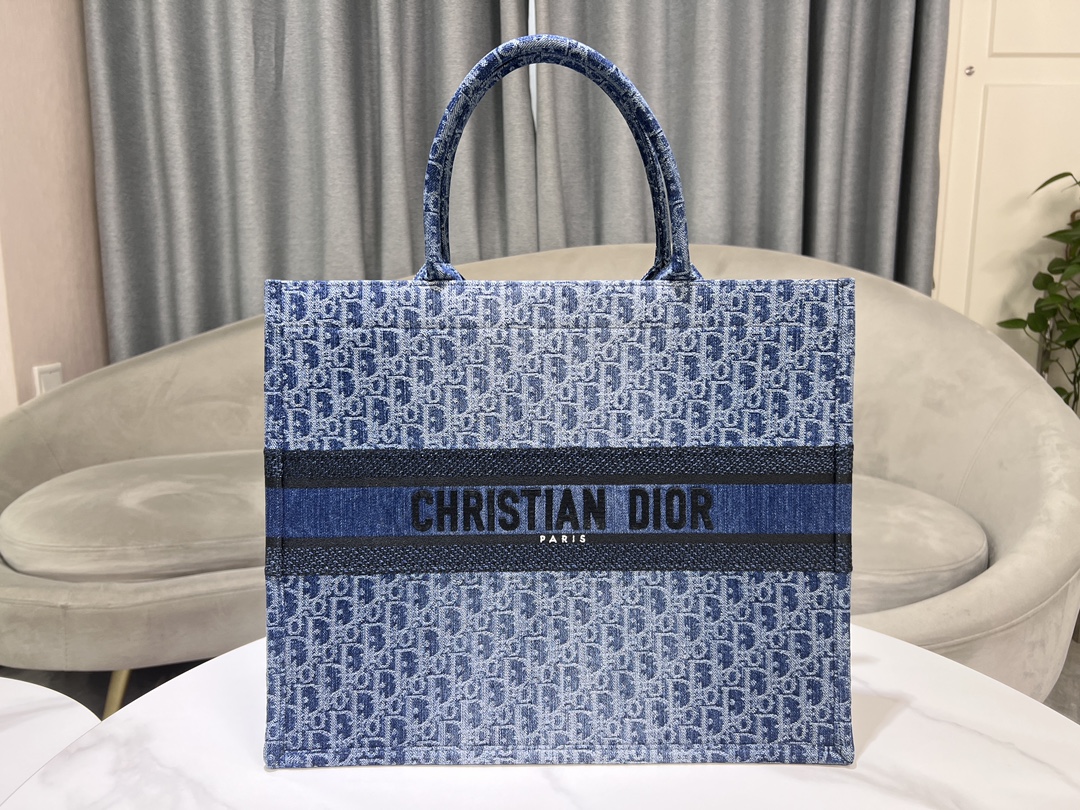 Dior Large Embroidered Book Tote