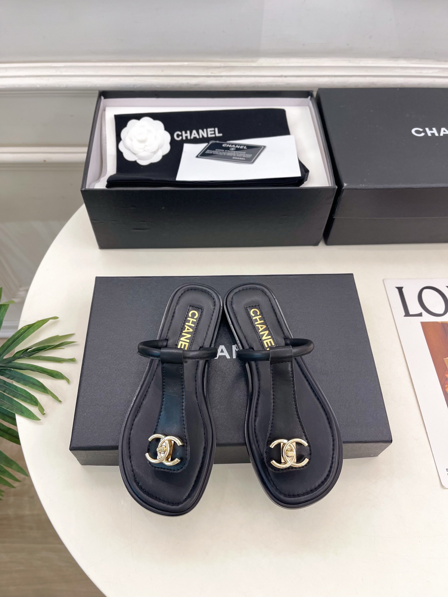 Chanel New Leather Flip-Flop