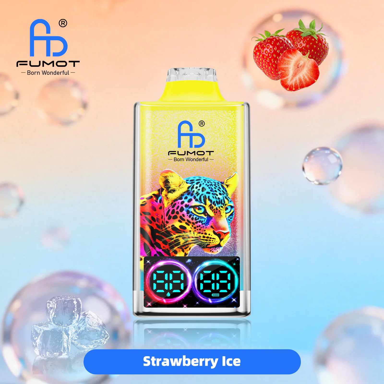 FUMOT Leopard 40K Disposable Vape – Strawberry Ice - Vaba Vape-Shop