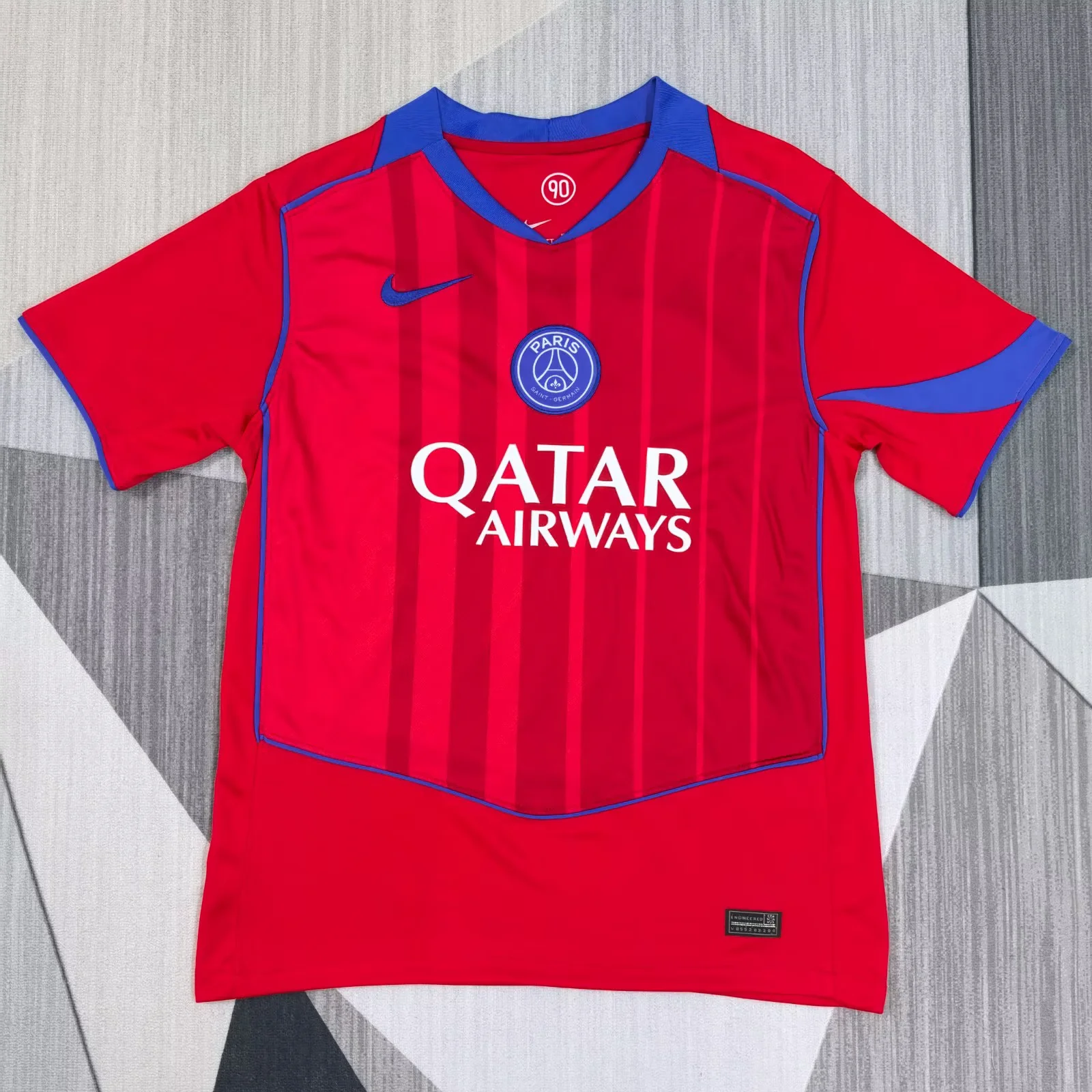 2025-26 Paris third Away Red Fans Football Shirt 1:1 Thai Quality