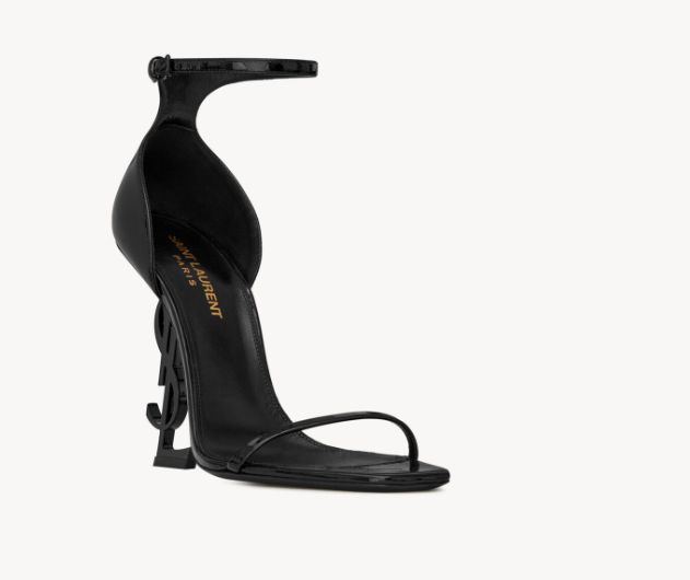 Saint Laurent Opyum Shiny Leather Sandals