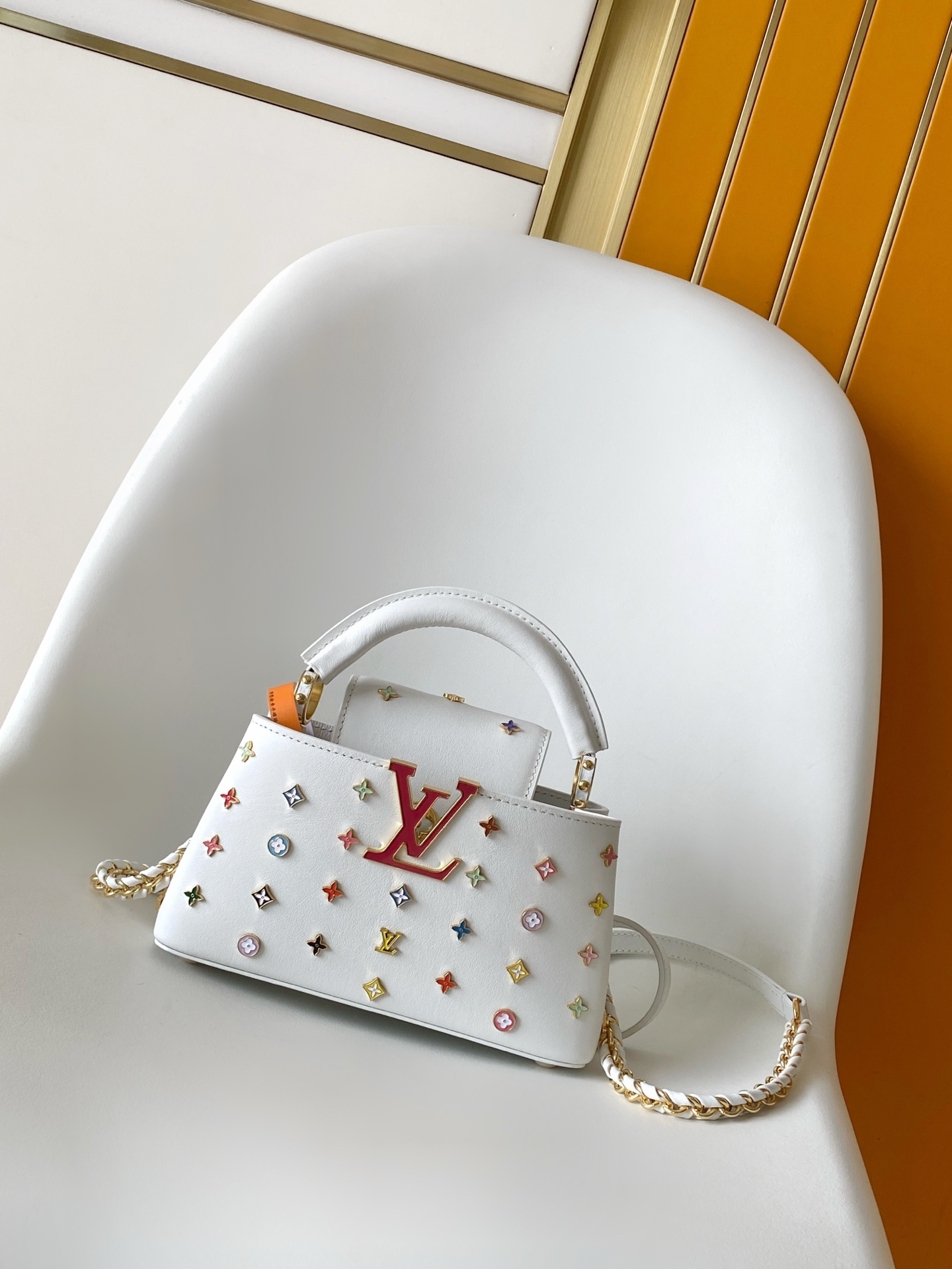 Louis Vuitton x Takashi Murakami Capucines East West Mini Handbag