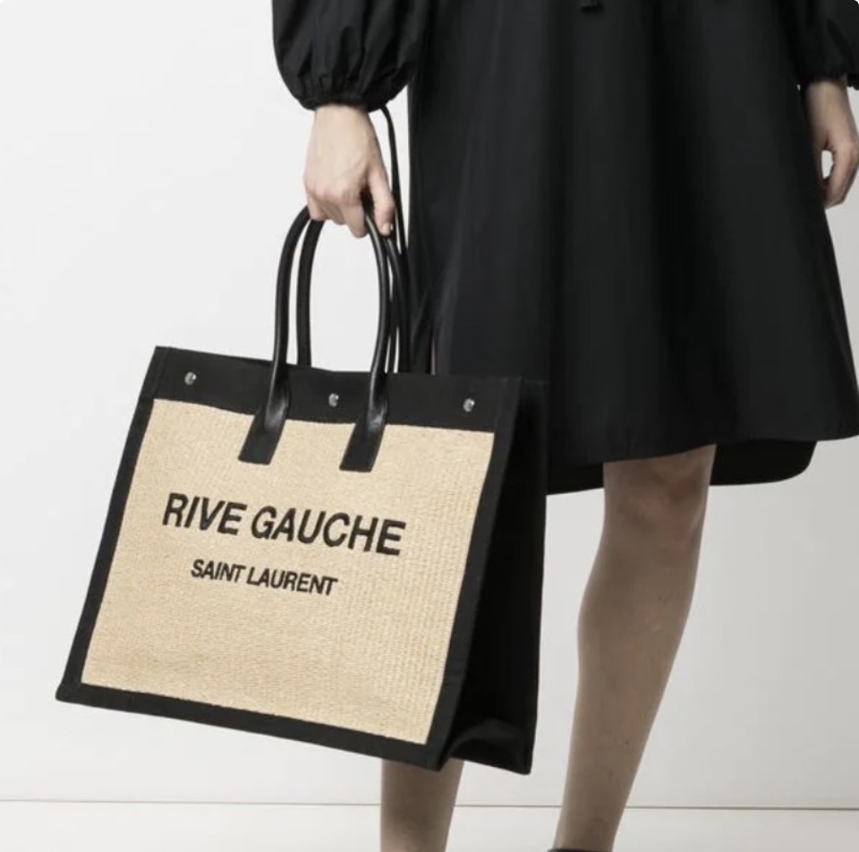 SAINT LAURENT YSL Rive Gauche Tote Bag Handbag