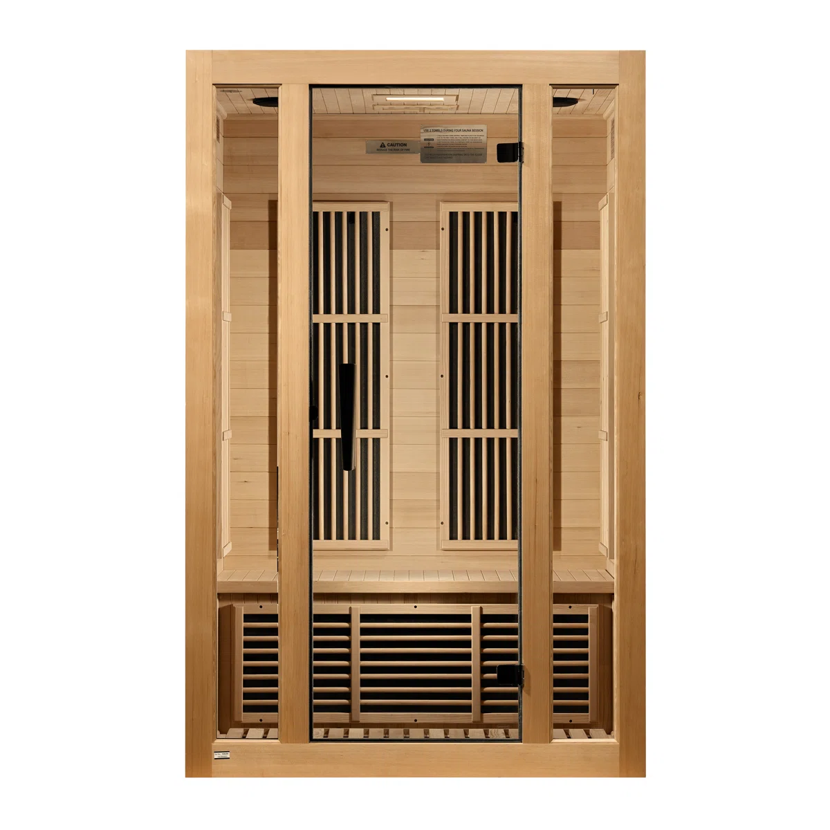 Dynamic Infrared Maxxus 2 - Man Indoor Bluetooth Compatible Hemlock Far Infrared Sauna