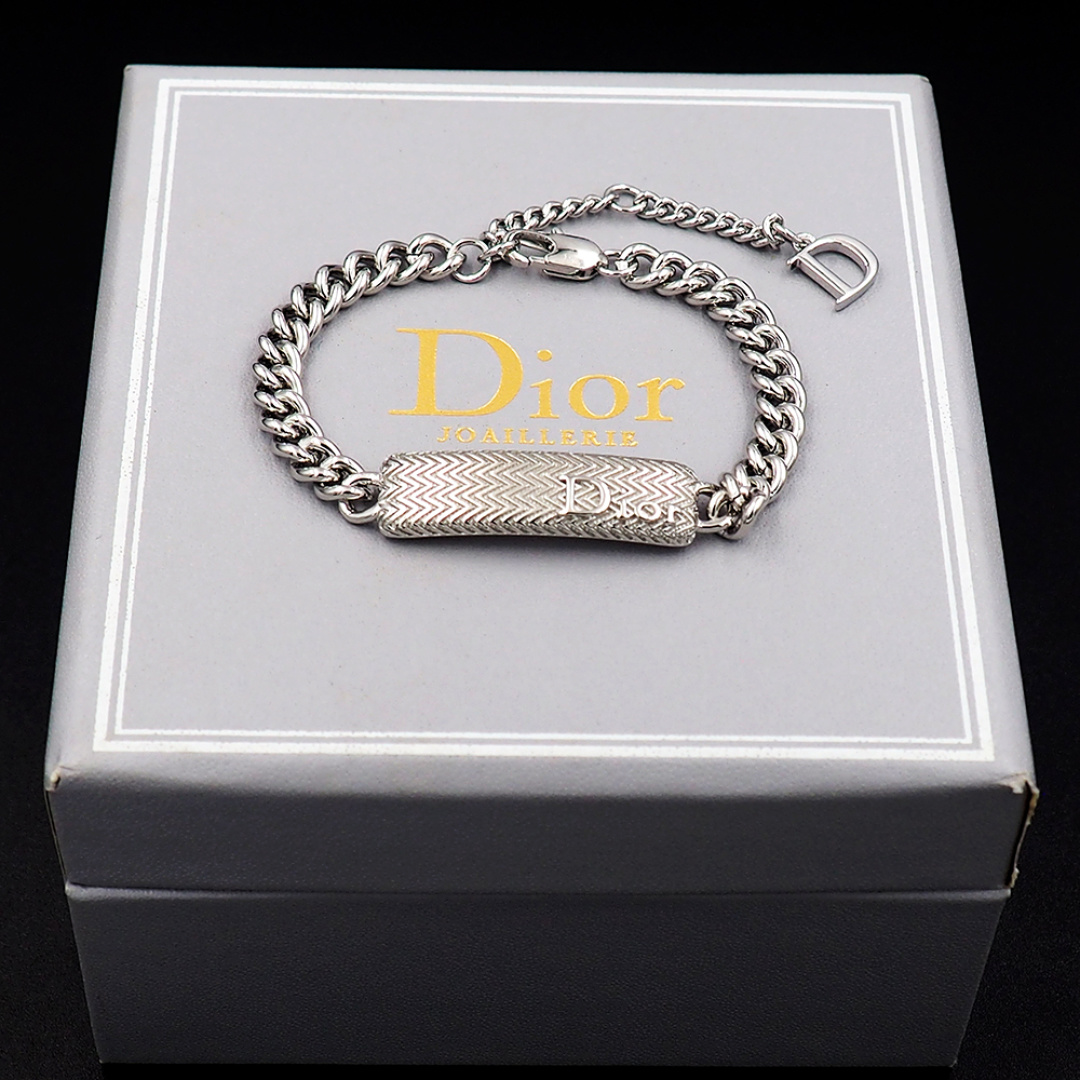 Dior Silver Ripple Bracelet