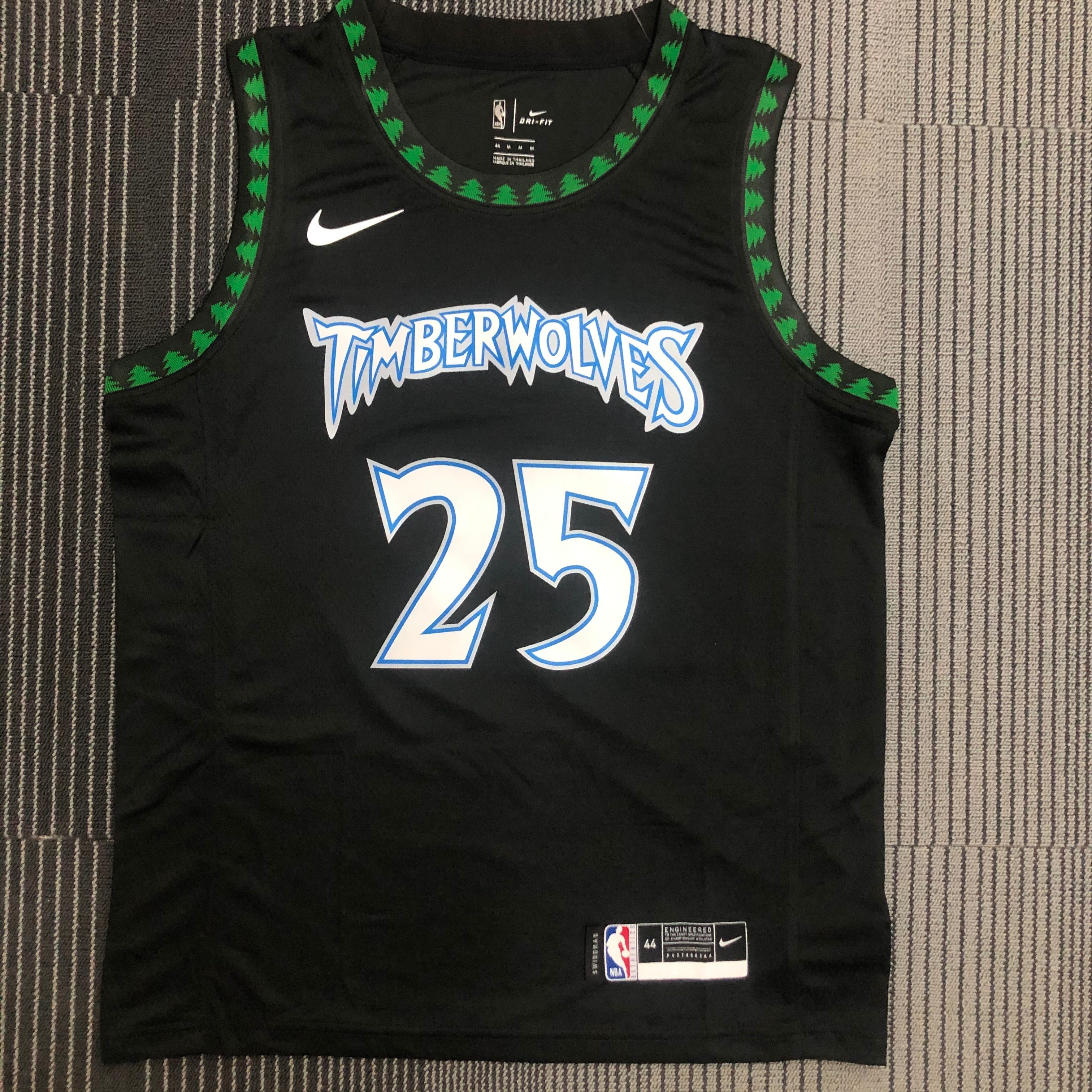 18 Season MINNESOTA TIMBERWOLVES BLACK  NO.25 ROSE