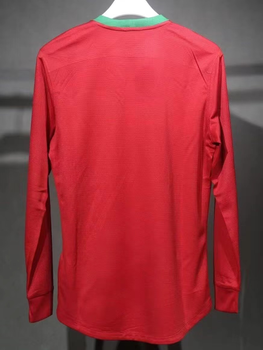 Retro 2012 Portugal Home Player Long Sleeves Edition