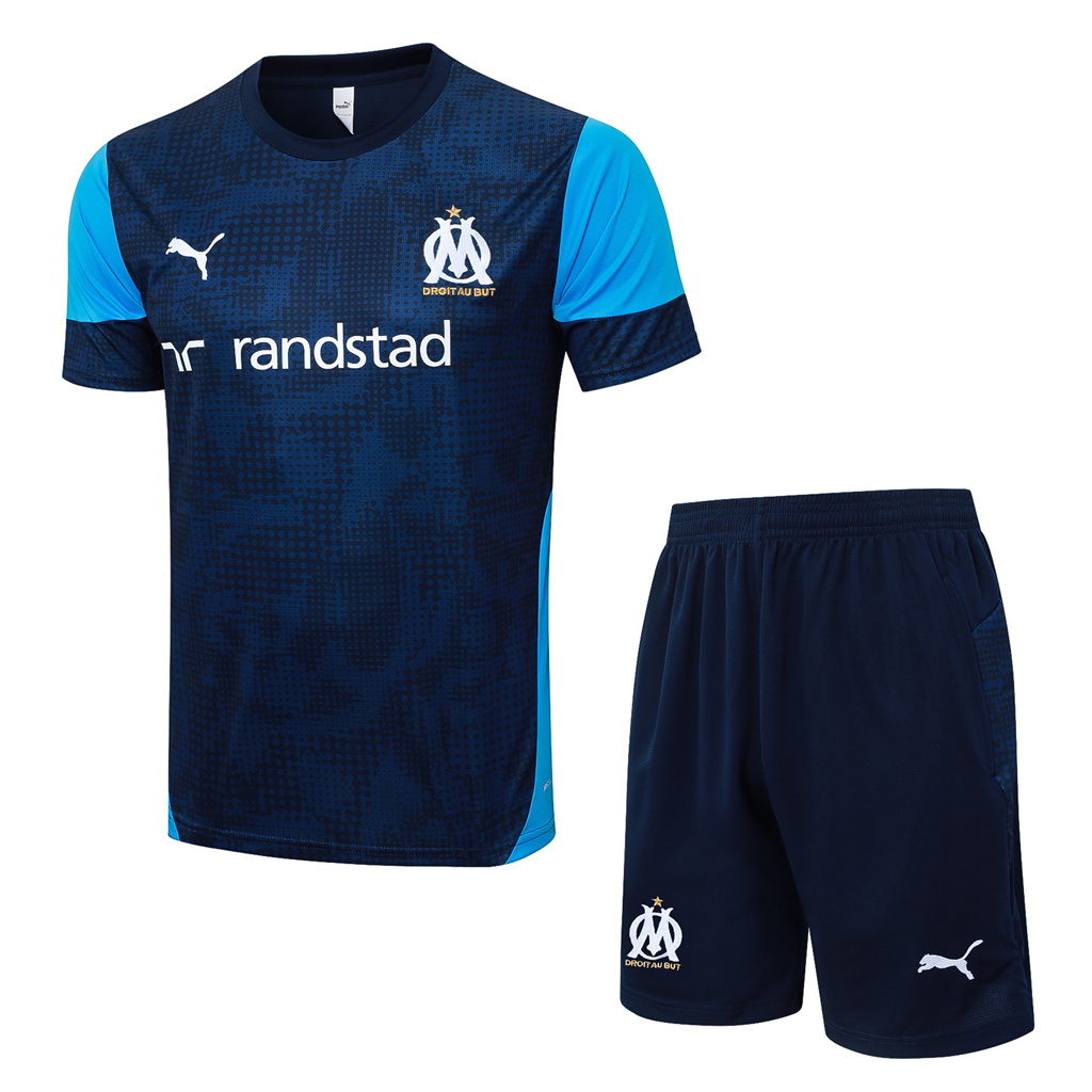 Marseille Training Short sleeve Suit 23/24 | Soc Jersey - Premium Football Jersey