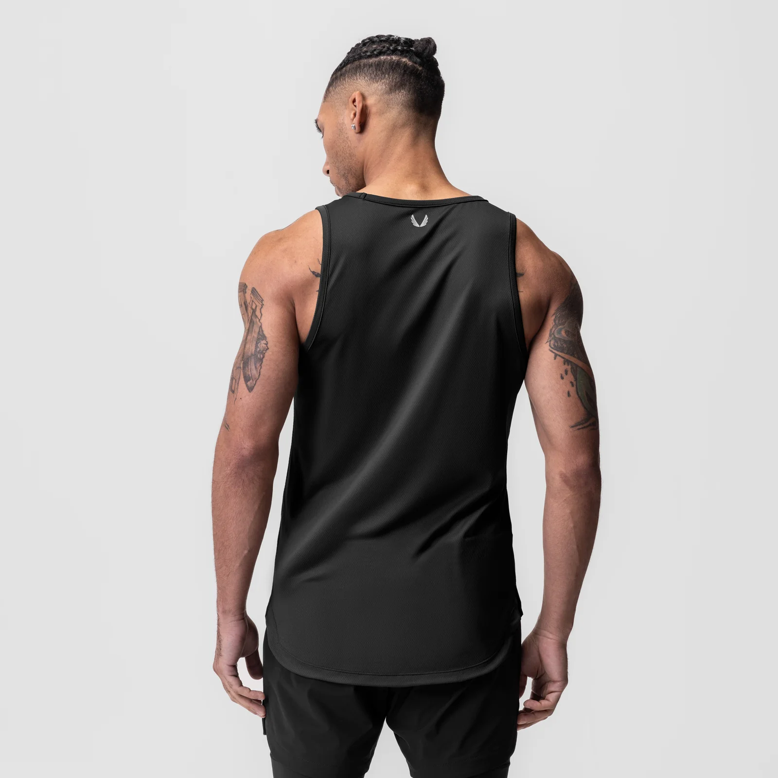 0830. AeroSilver Tank Top - Black 