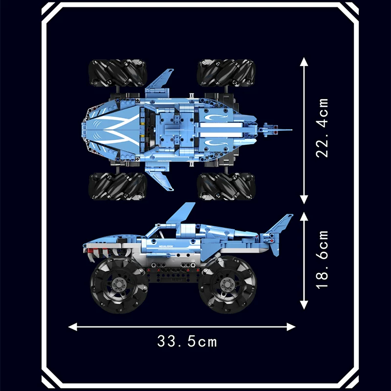 MOULD KING 18032 - Monster Truck Megalodon(Dynamic Version)