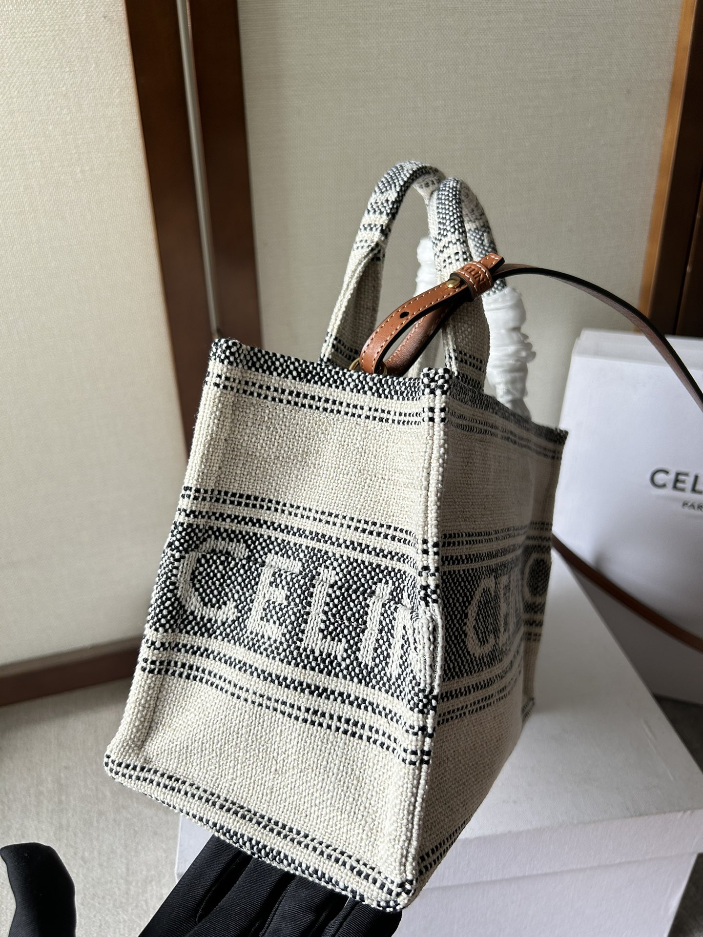 Celine Bag CABAS THAIS  Canvas 199162 ( 10A Mirror Version)