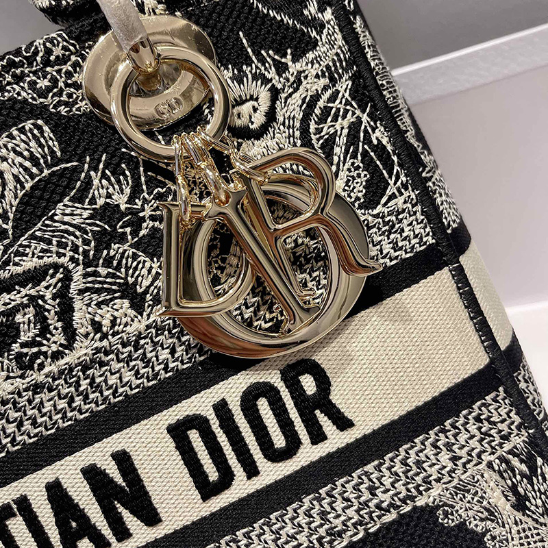 Dior The LADY D-LITE Bag Blue Toile de Jouy Reverse Embroidery M0565ORGO_M928 AAA Quality
