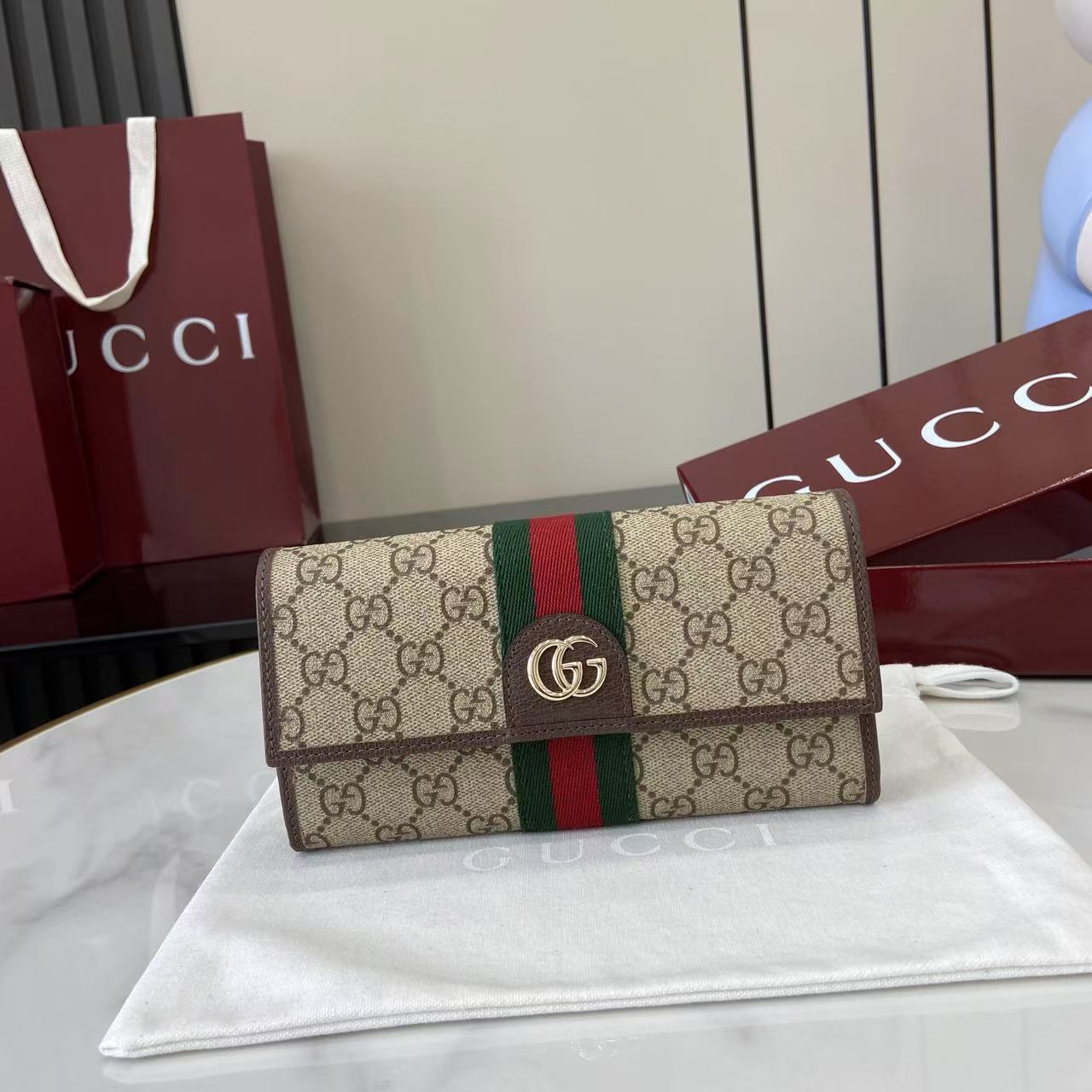 Gucci Ophidia continental wallet 838485