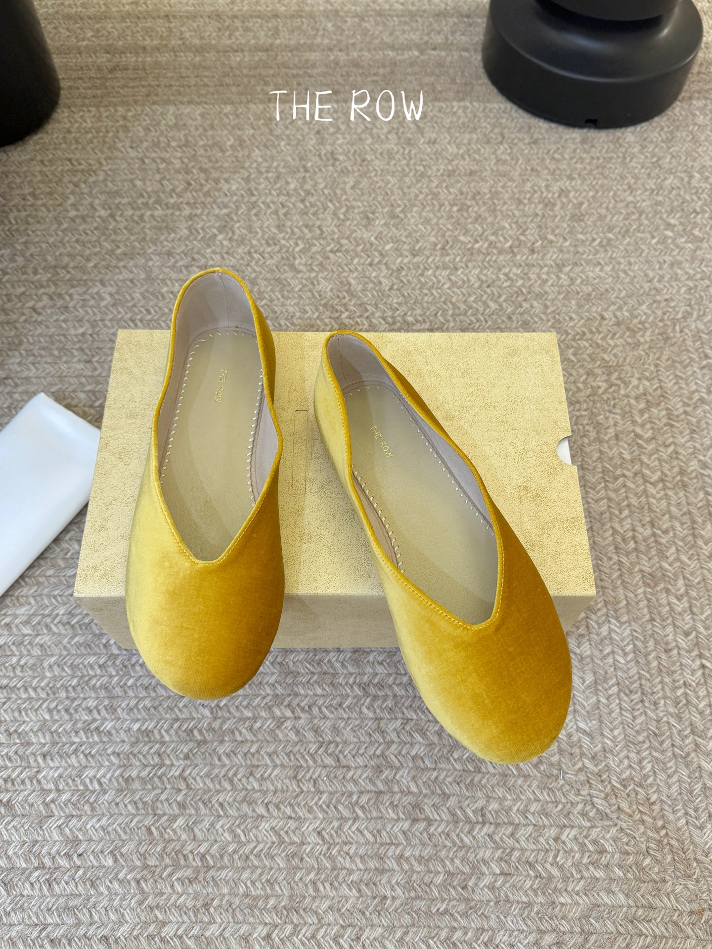 The Row Ponti Velvet Ballet Flat