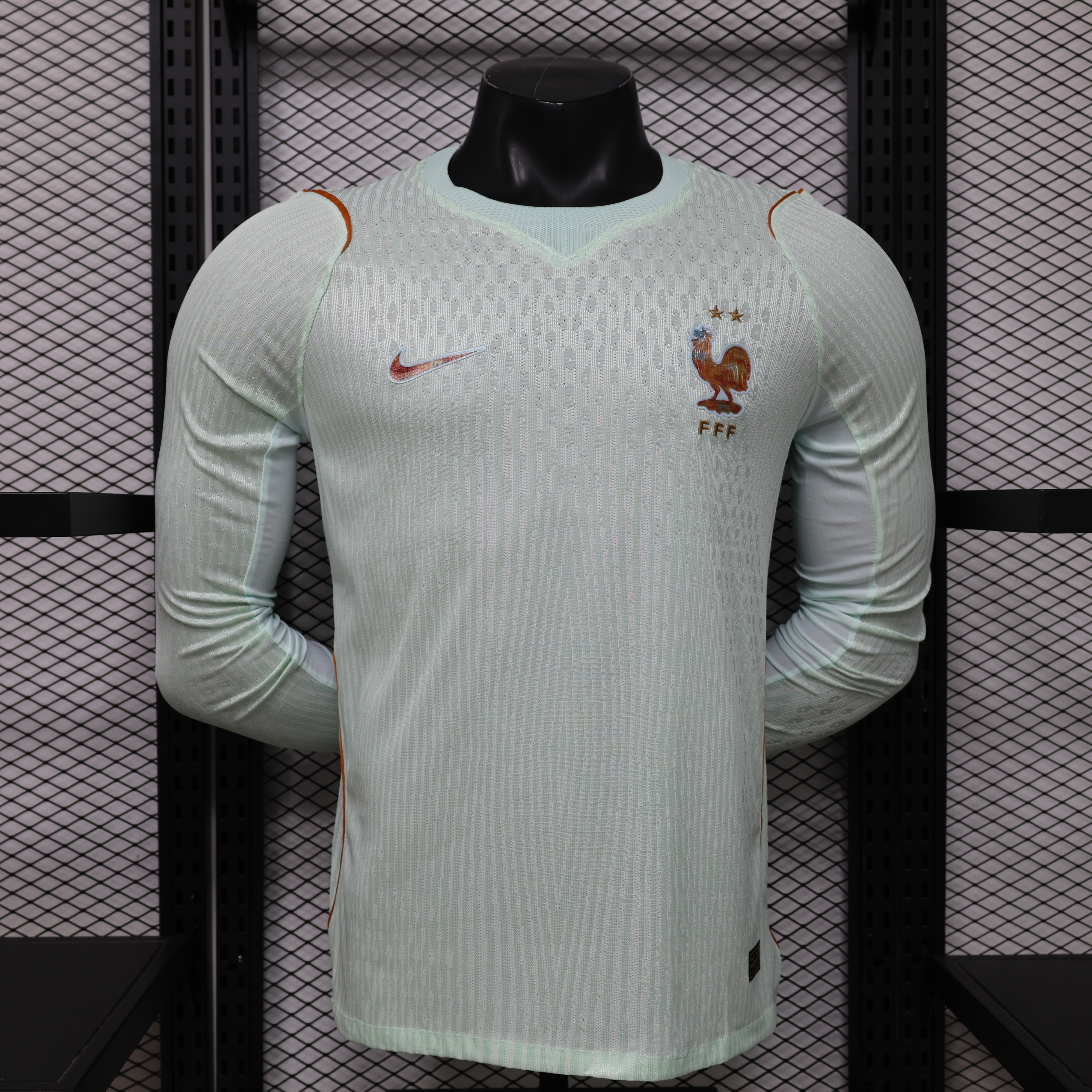 France Away Long Sleeves Jersey Player Version World Cup 2026