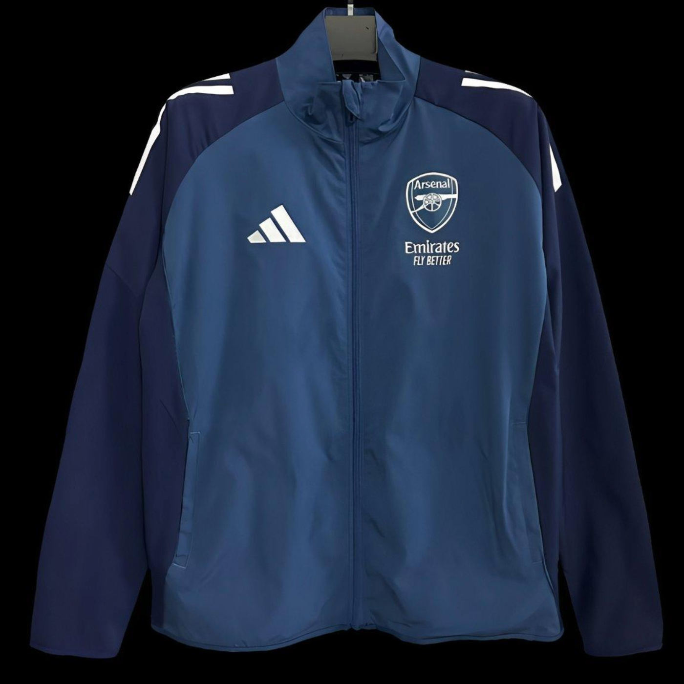 25/26 Arsenal Blue/Navy Full Zipper Windbreaker S-2XL