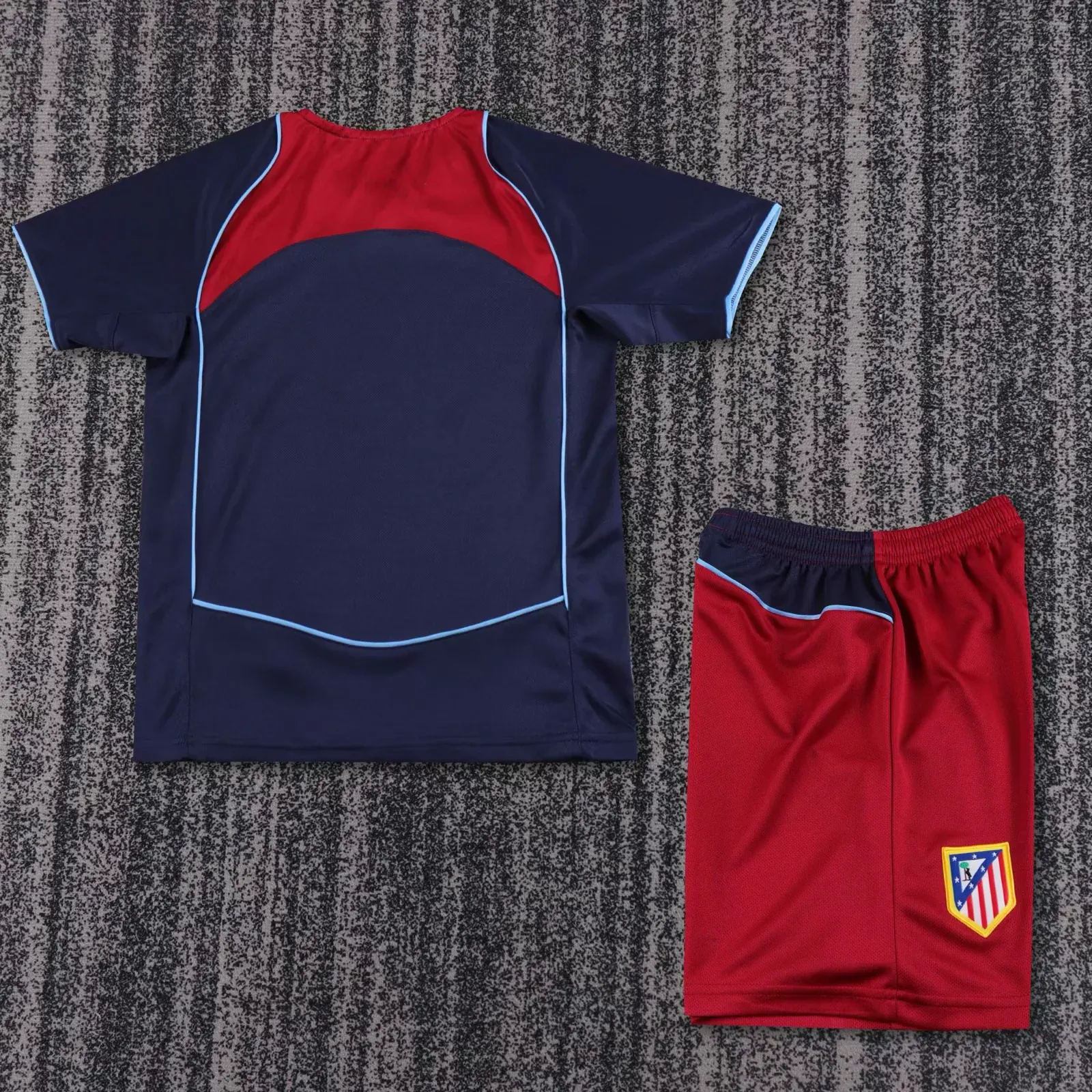 Kids Retro Kit 2004-05 Atletico de Madrid Away