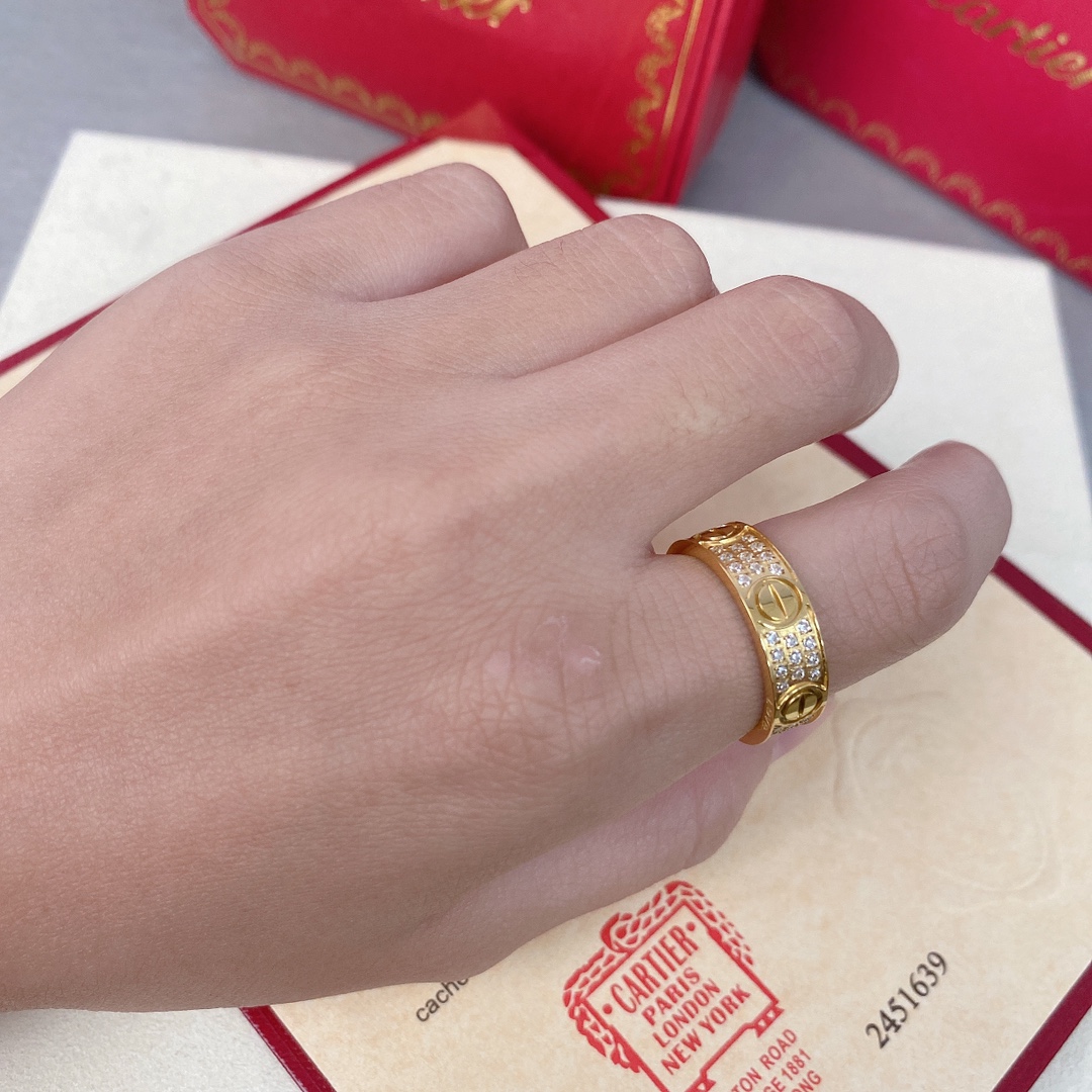 Cartier Fashion Designer Ring-Gold