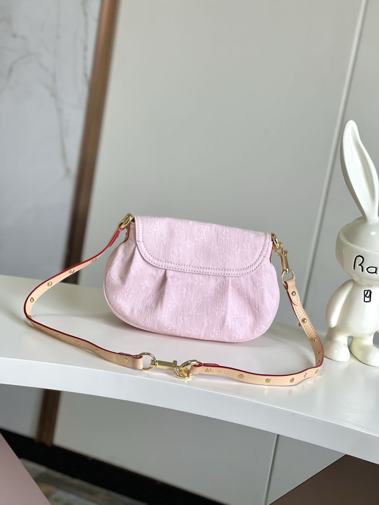 Louis Vuitton LV Monogram Pink Denim Sunset Shoulder Bag