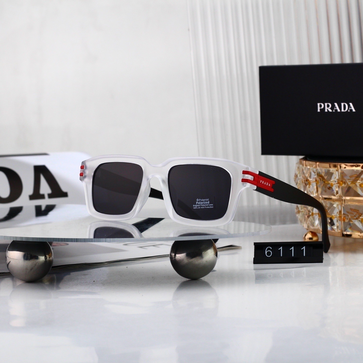 Prada Linea Rossa Geometric Square Sunglasses - KAIROO