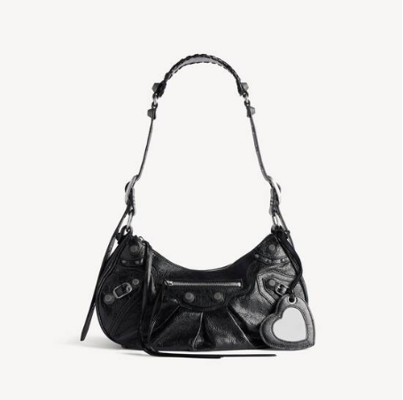 𝐁alenciaga Le Cagole Shoulder Bag Small in Black