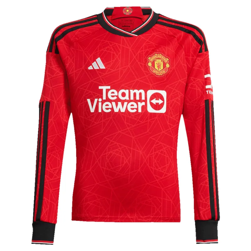 23-24 Manchester United Home Long Sleeve Jersey